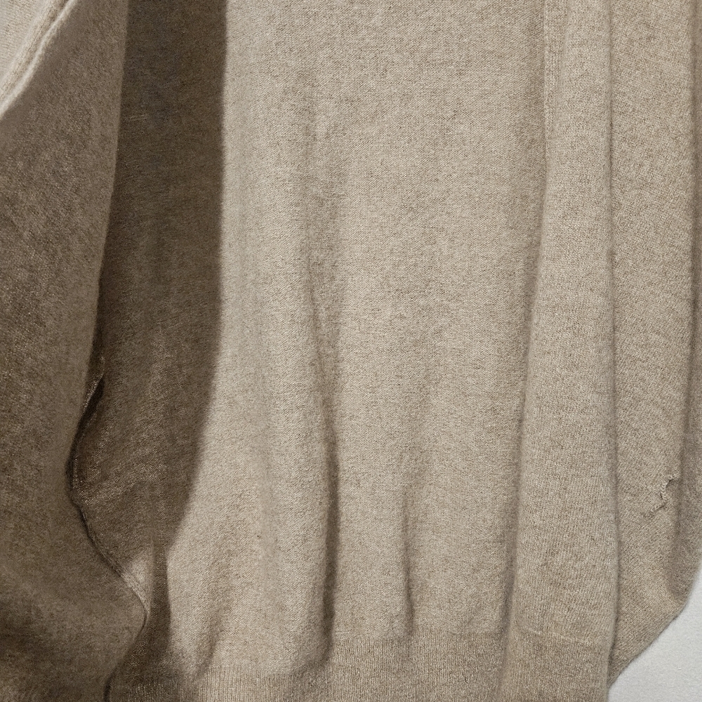 Cashmereness Tan 100% Cashemere Women's Open Cardigan Sweater Sz M/L Free Style - Picture 6 of 6